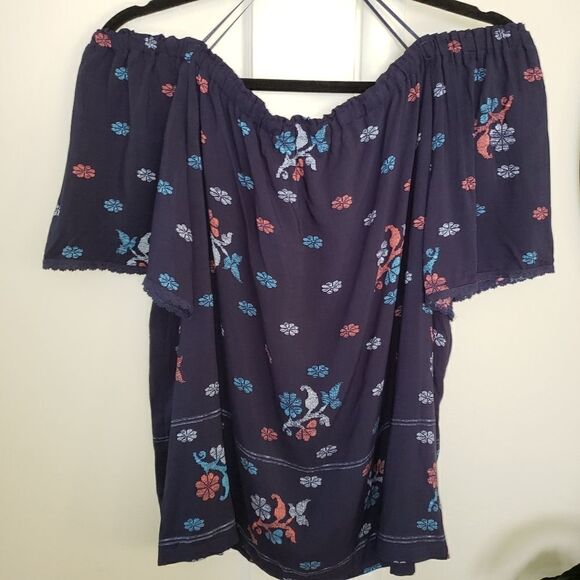 Beltaine Off The Shoulder Short Sleeve Blouse - Picture 7 of 7